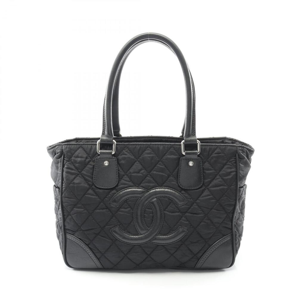 Chanel Paris York Tote Bag Leather Black